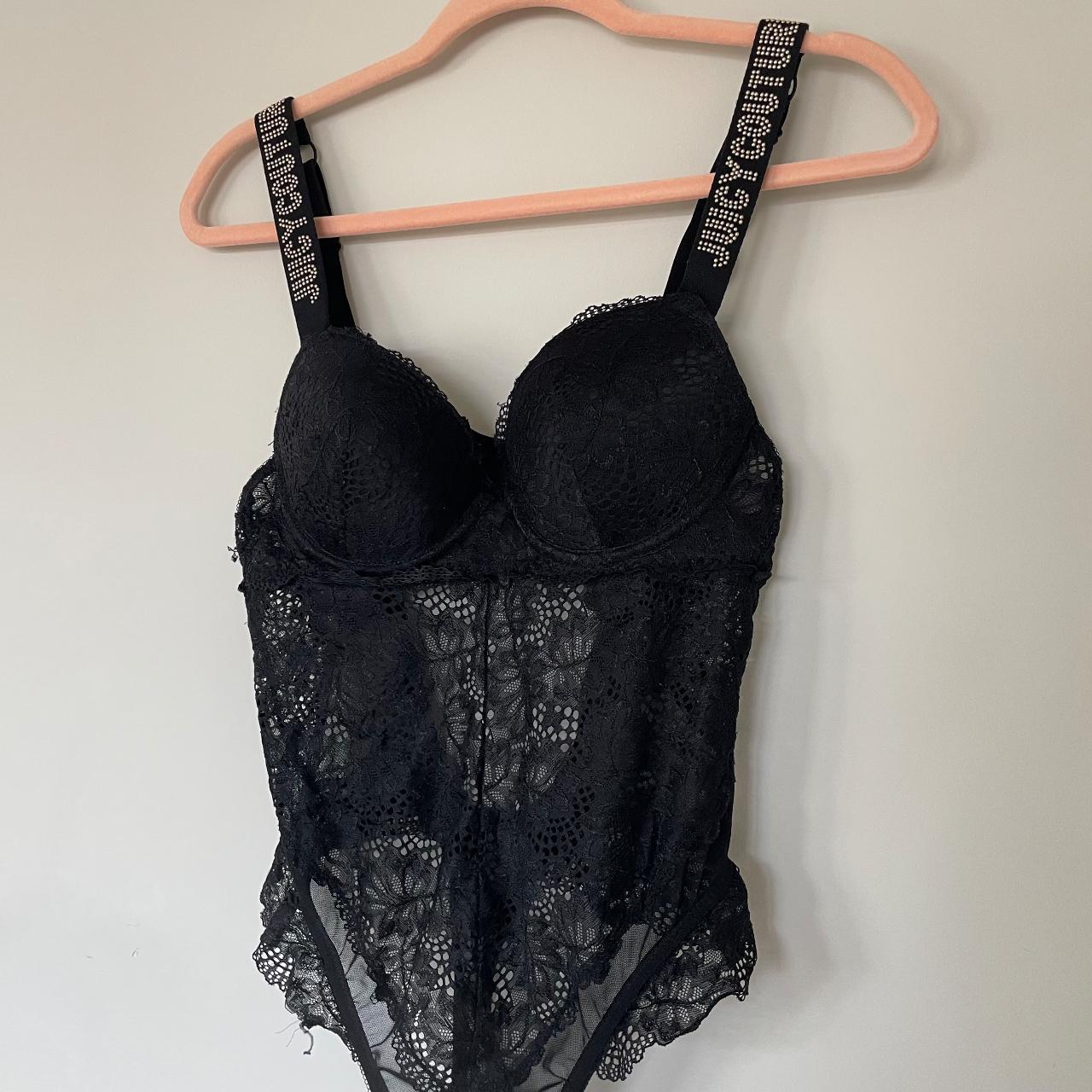 BLACK CORSET SEXY PUSH-UP BRA WIRED GOING OUT - Depop