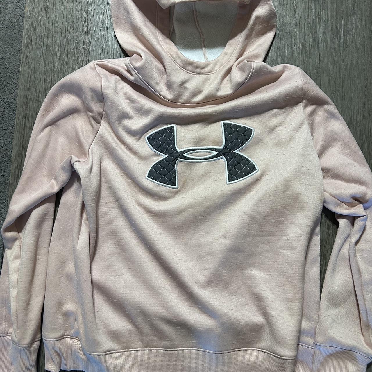 Women’s under armor pink hoodie, XL but fits like L Depop