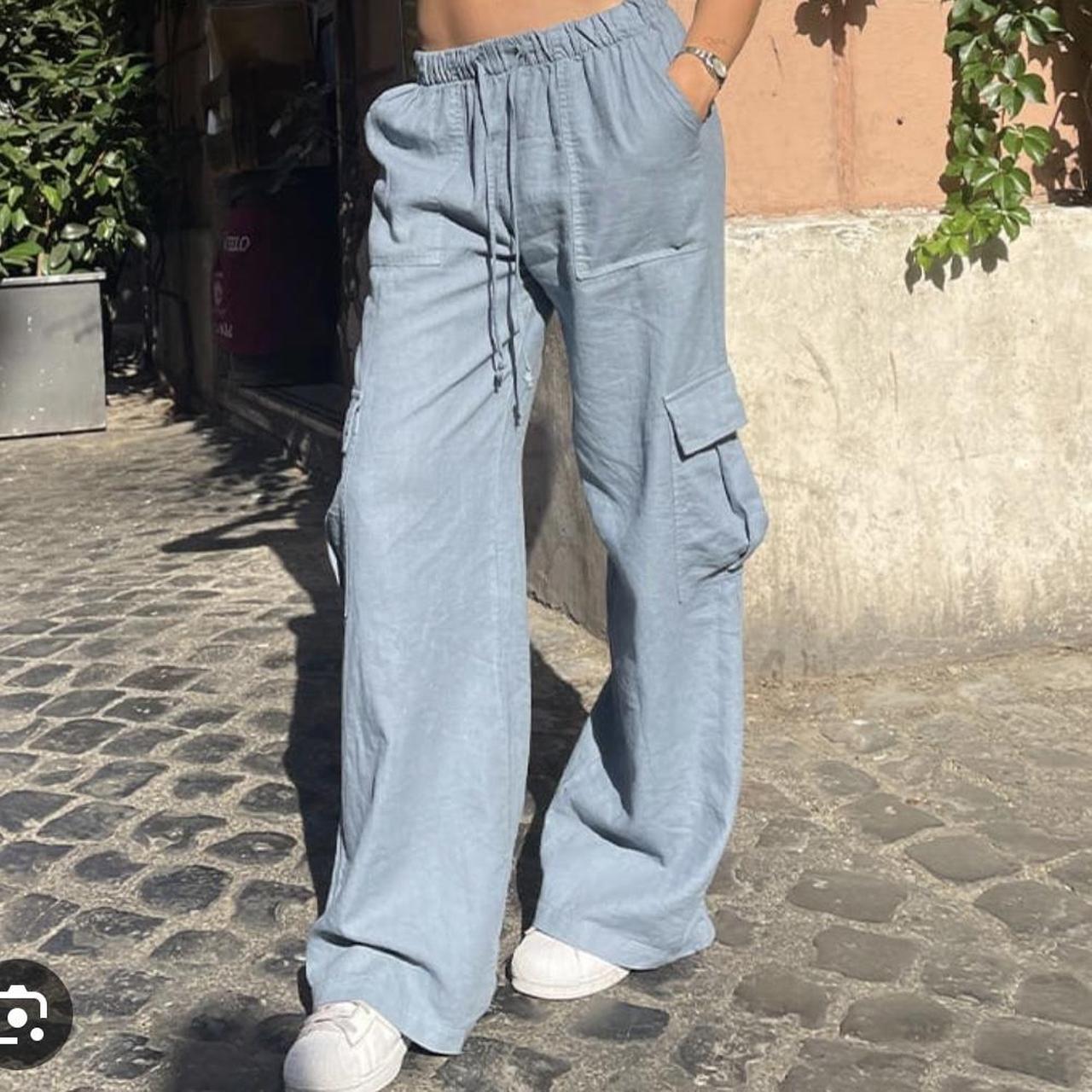 Gorgeous SUBDUED cargo pants in this lovely blue - Depop