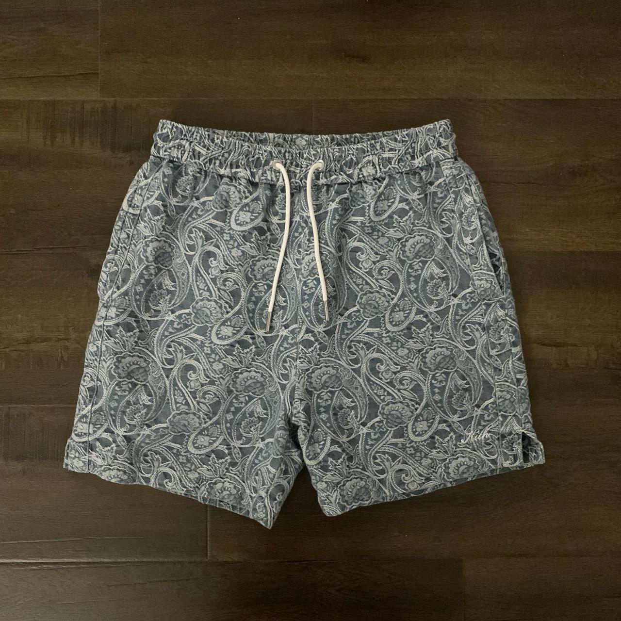 Kith Japanese Indigo Paisley Shorts, Size XS (fits...