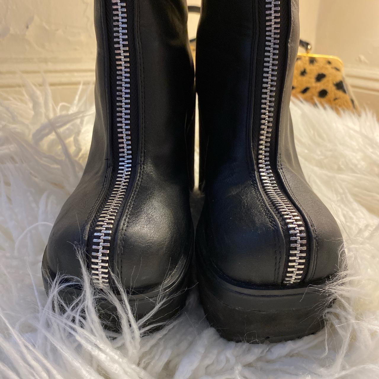 Dolls Kill Women's Black and Silver Boots (2)