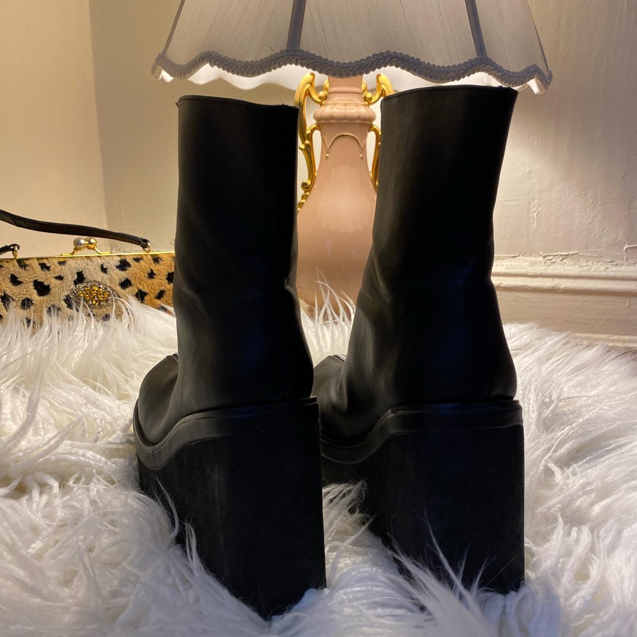 Dolls Kill Women's Black and Silver Boots (4)