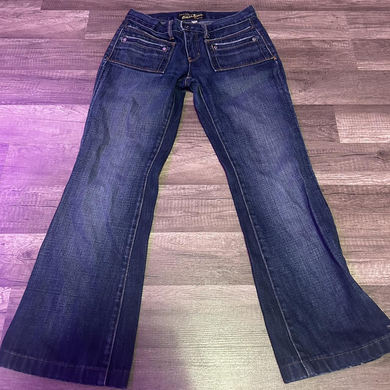 Vintage Y2K Low-rise Bootcut Flare Guess... - Depop