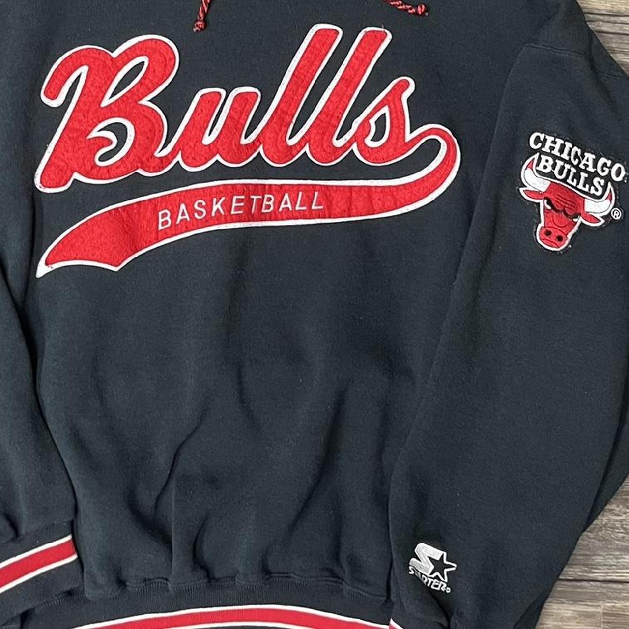 Vintage 1992 Chicago Bulls Red Crewneck Sweater Last - Depop