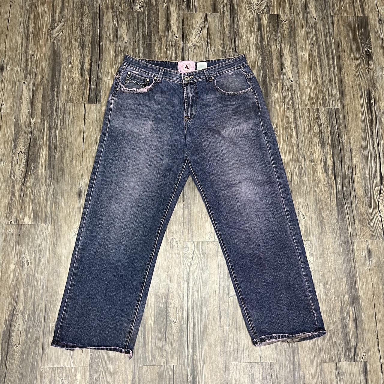 Blue jeans Agile Japanese Denim Pink wash Size... - Depop