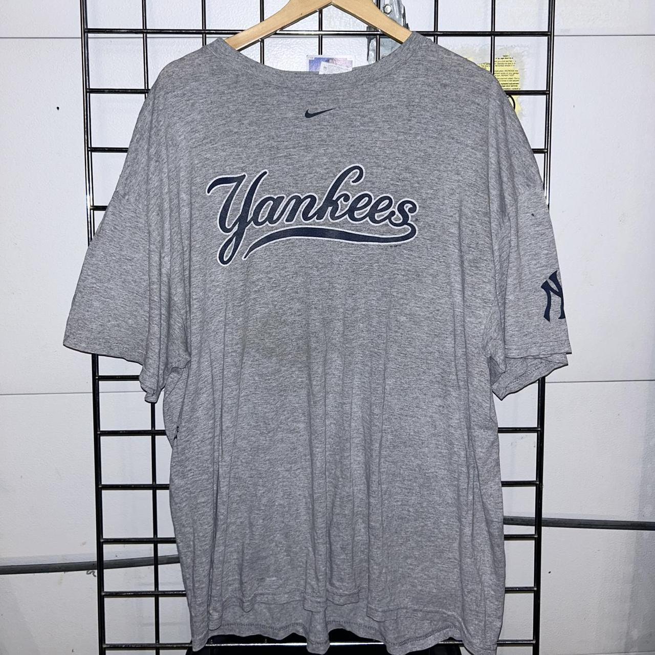 Vintage grey nike t hot sale shirt