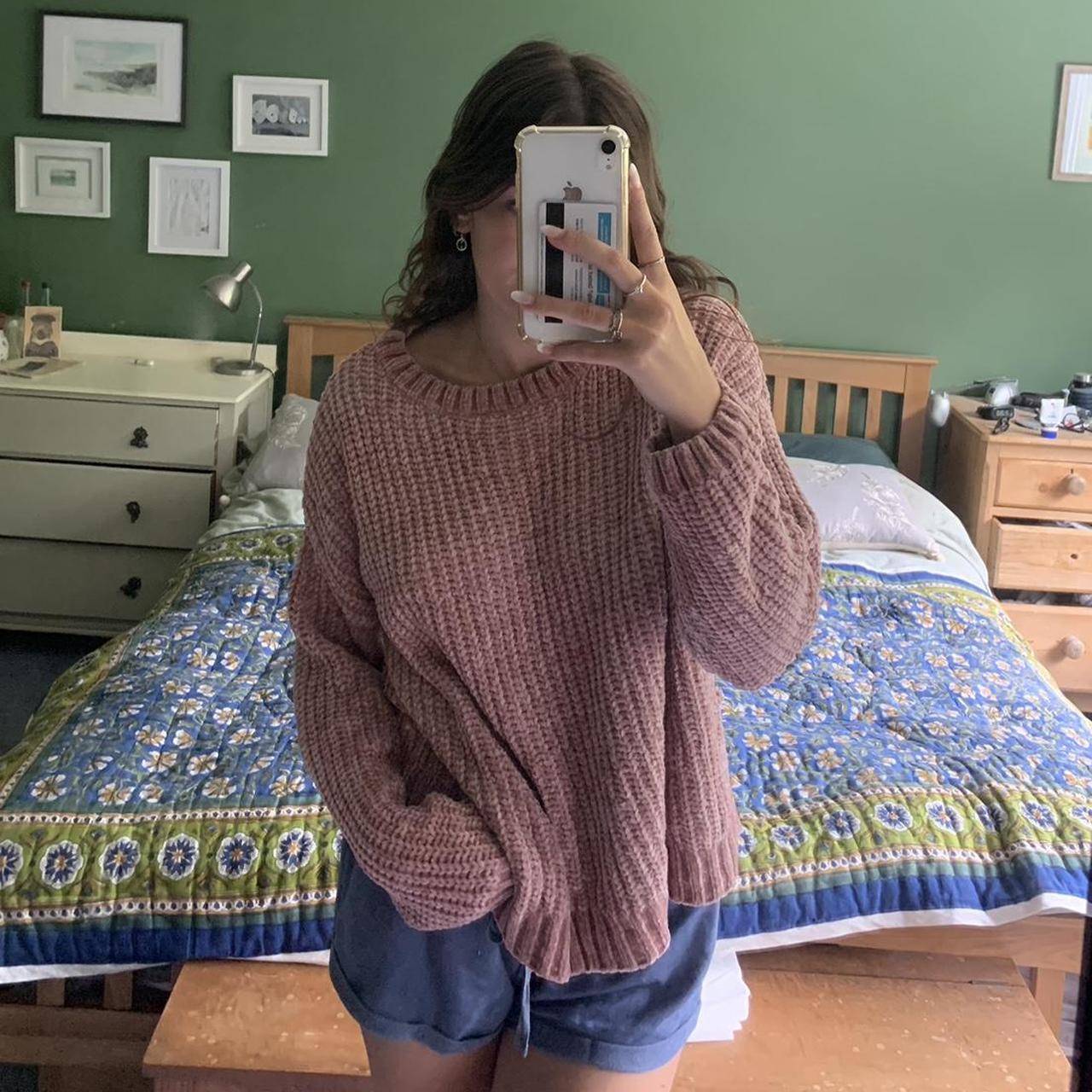 pink soft knitted jumper from primark. really warm... - Depop