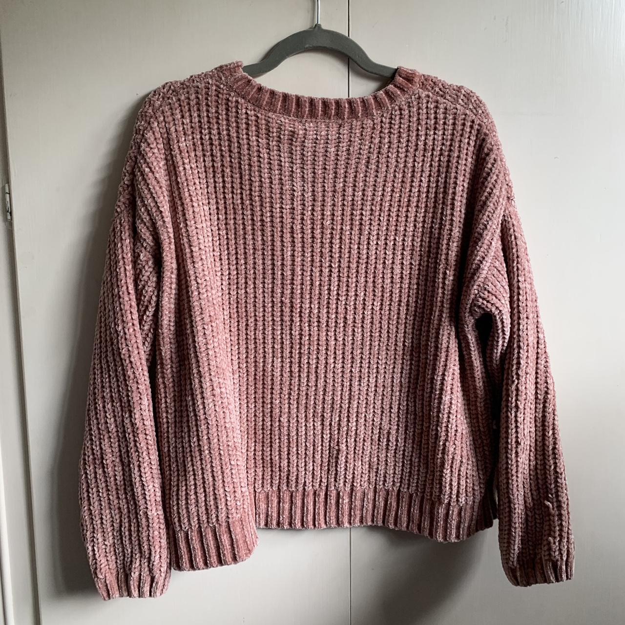 Pink Soft Knitted Jumper From Primark Really Warm Depop 4587