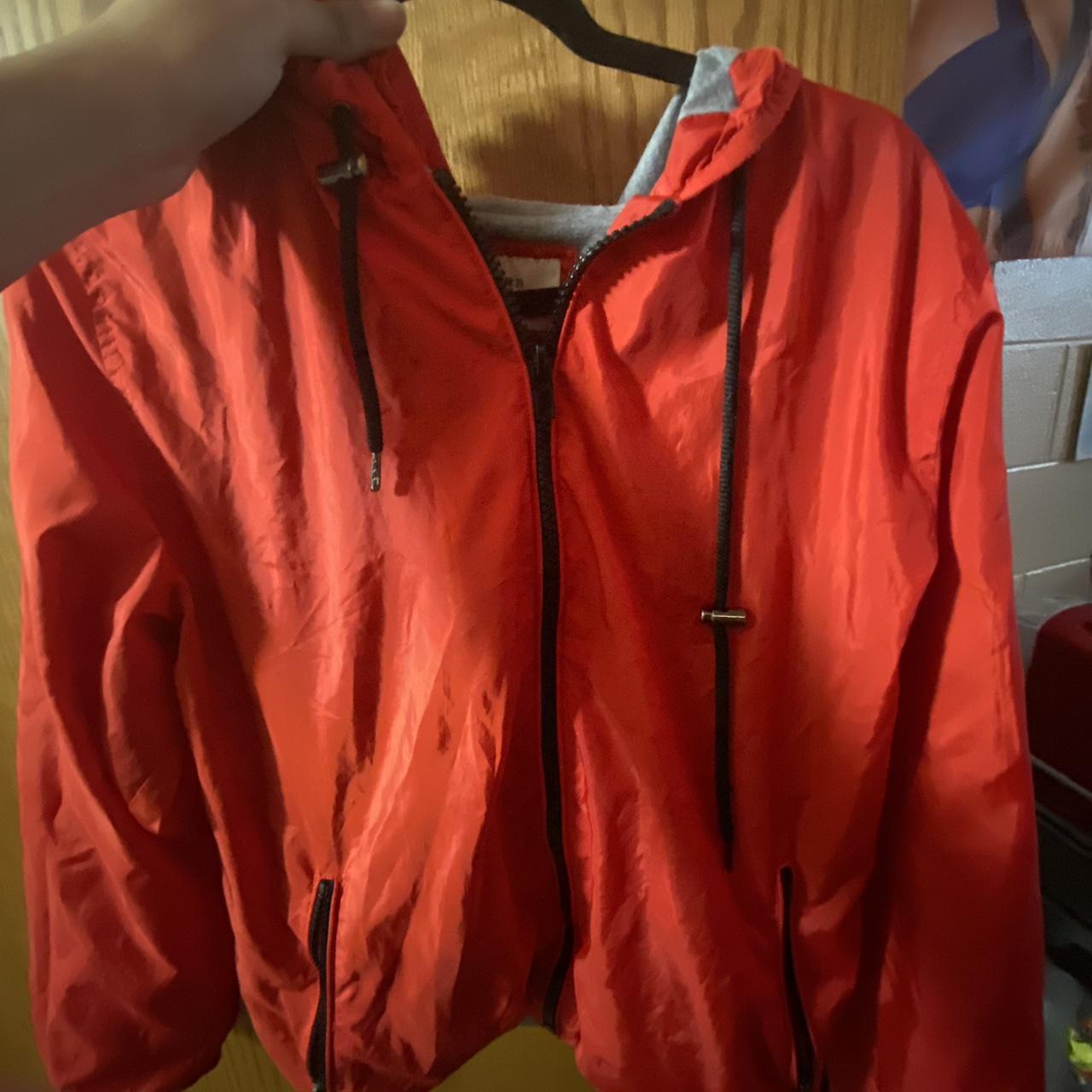 Forever 21 Red Windbreaker -no flaws #forever21... - Depop