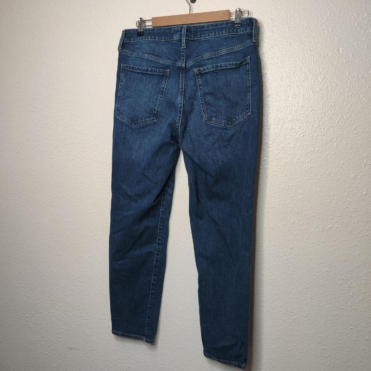 Old Navy OG High Rise Dark Wash Blue Straight... - Depop