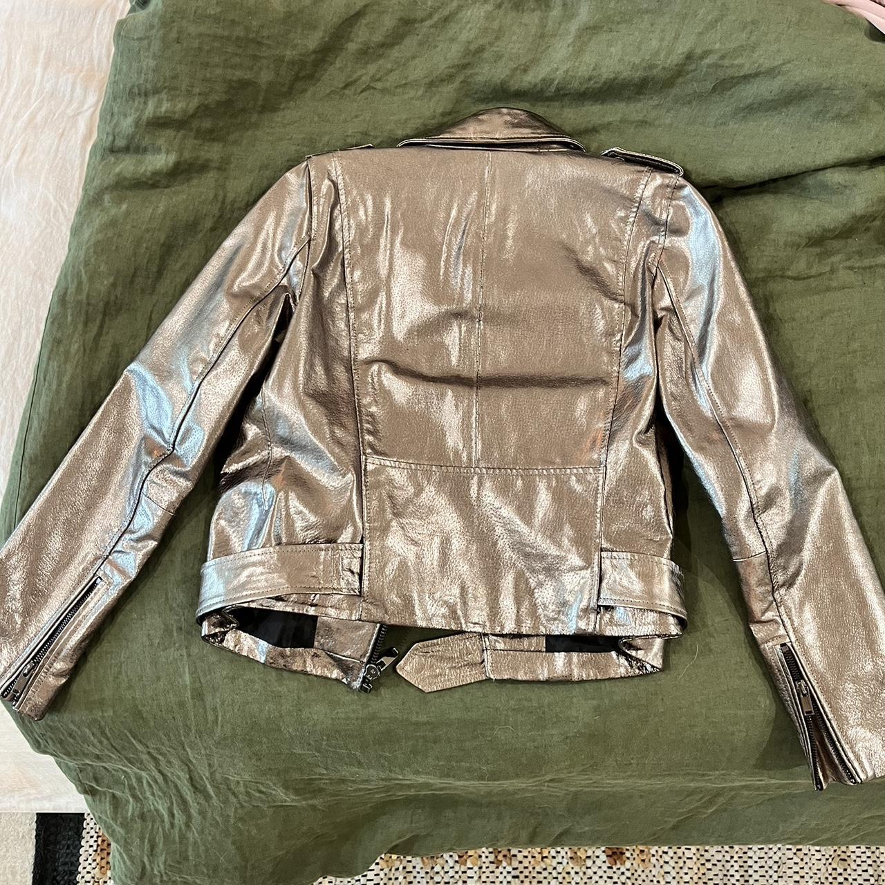 Metallic jacket from Zara! The color is so pretty,... - Depop