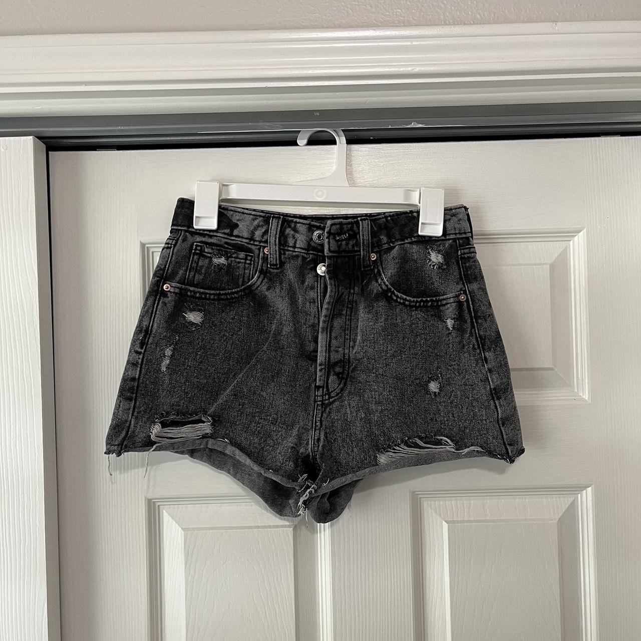 Black ripped shorts target best sale