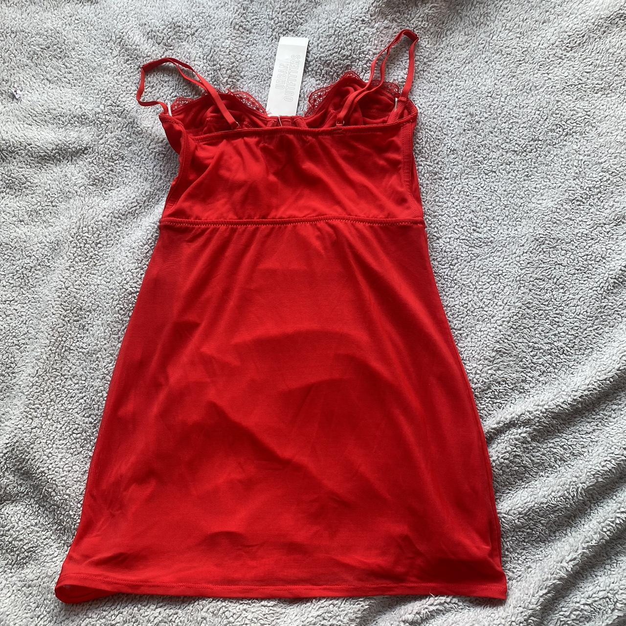brand new urban outfitters red corset dress size XS... - Depop
