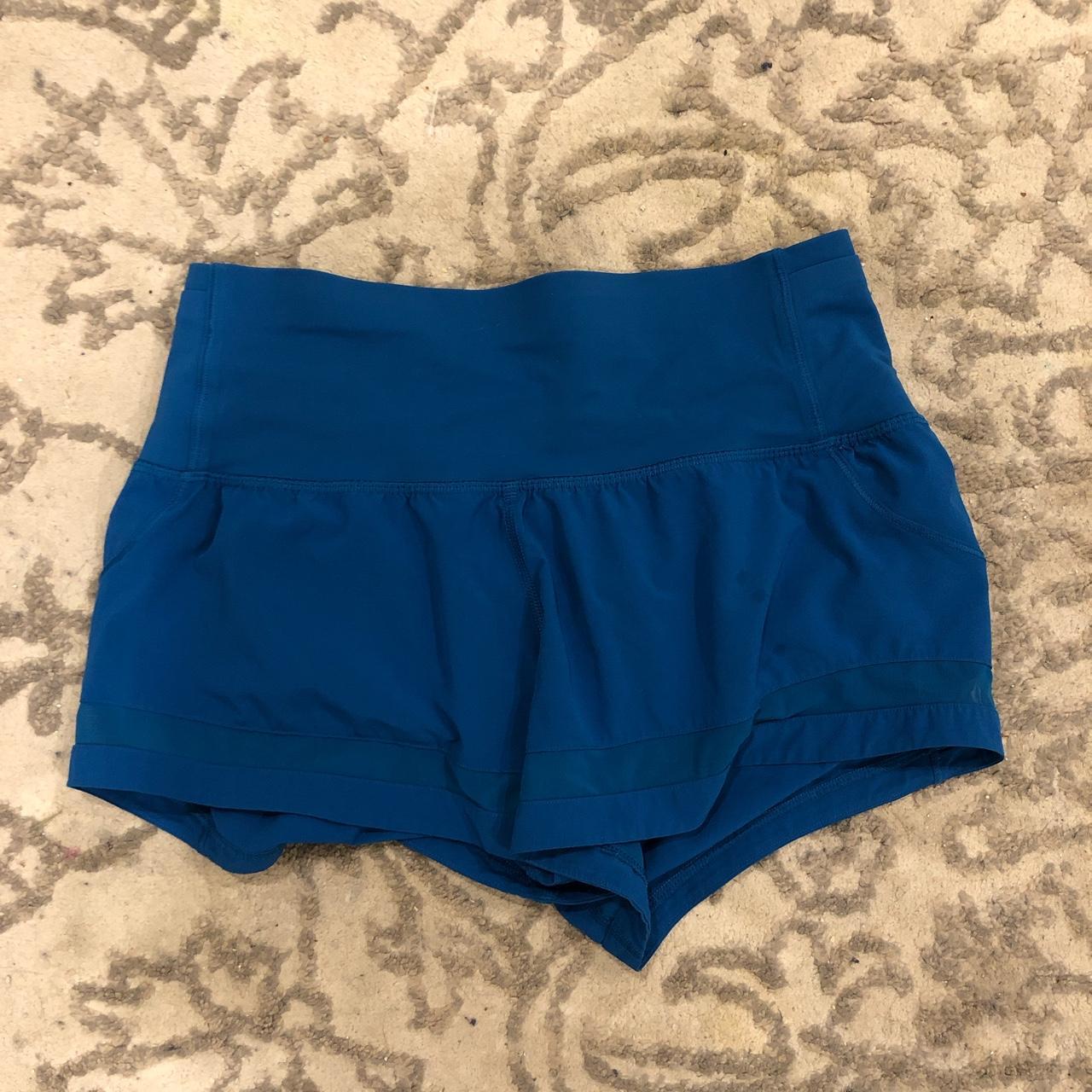 Cobalt blue Lulu shorts Size 4 Worn but great... - Depop