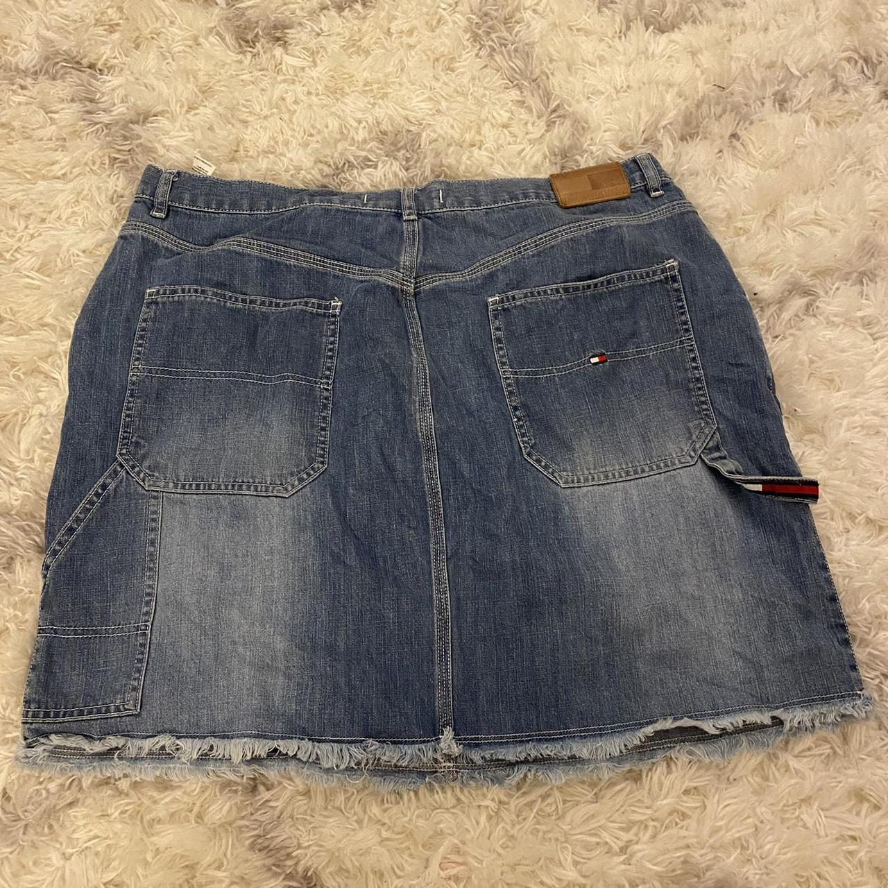 beautiful vintage Tommy Hilfiger denim skirt. size... - Depop