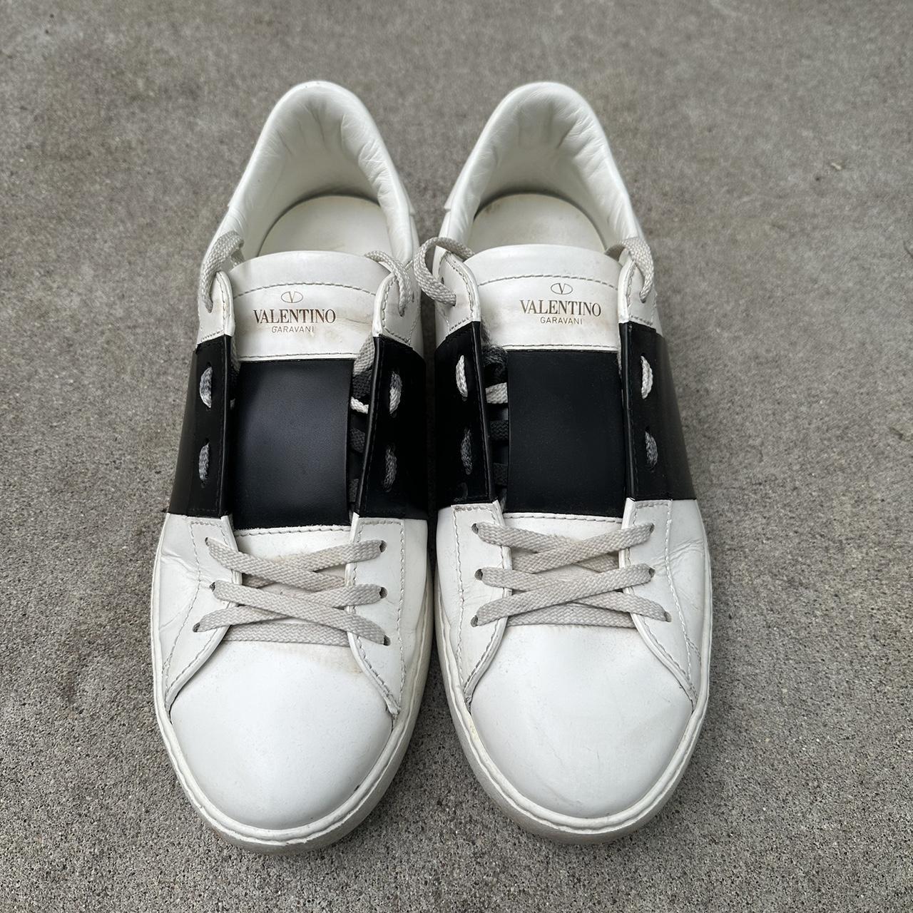 Authentic Valentino Calfskin Open Sneaker Minor... - Depop