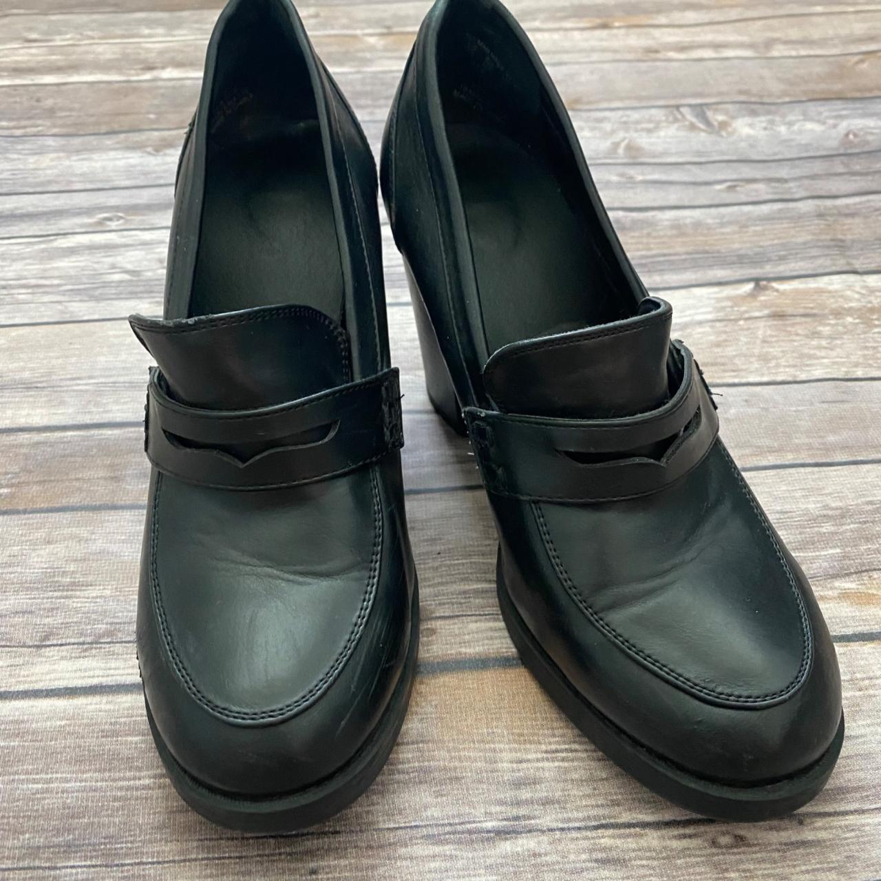Bongo Black Loafer High Heel Camper Shoes Size... - Depop