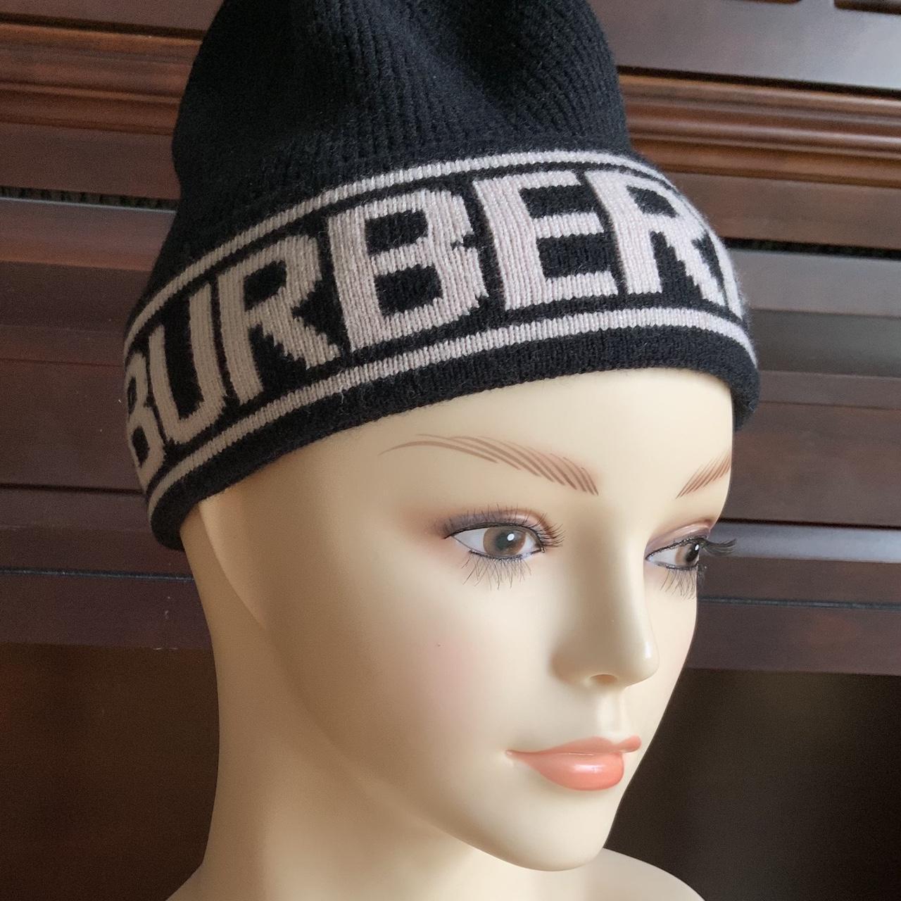 Burberry Men's Black Hat | Depop