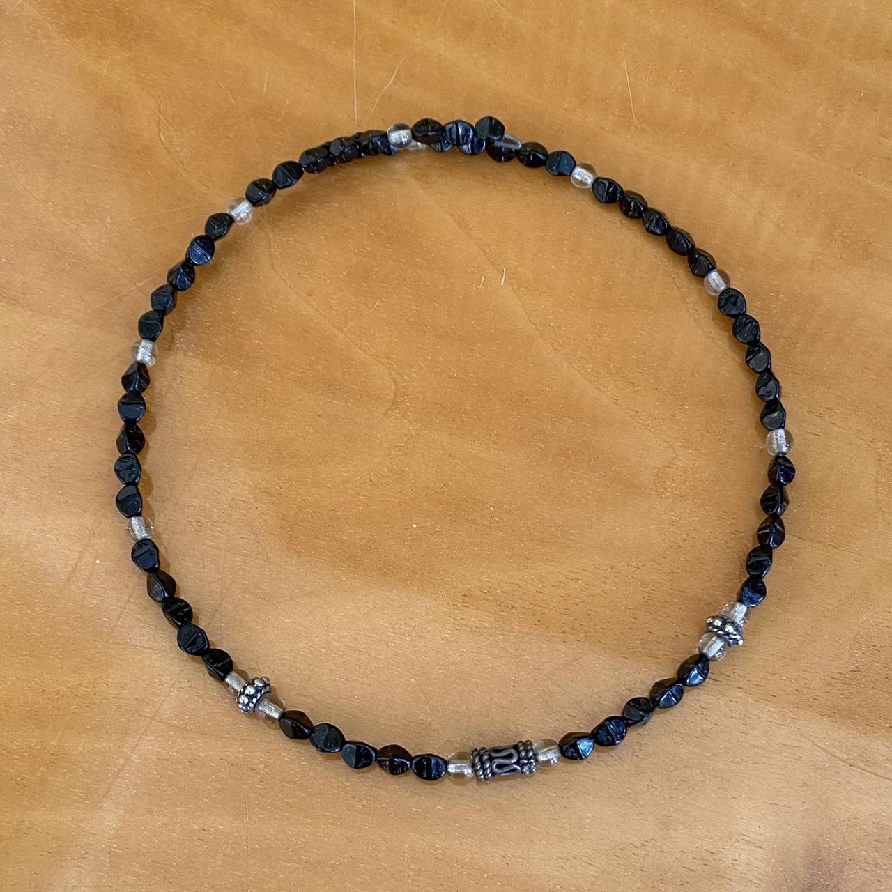 Vintage Beaded Choker, The Wire Is Flexible So It... - Depop