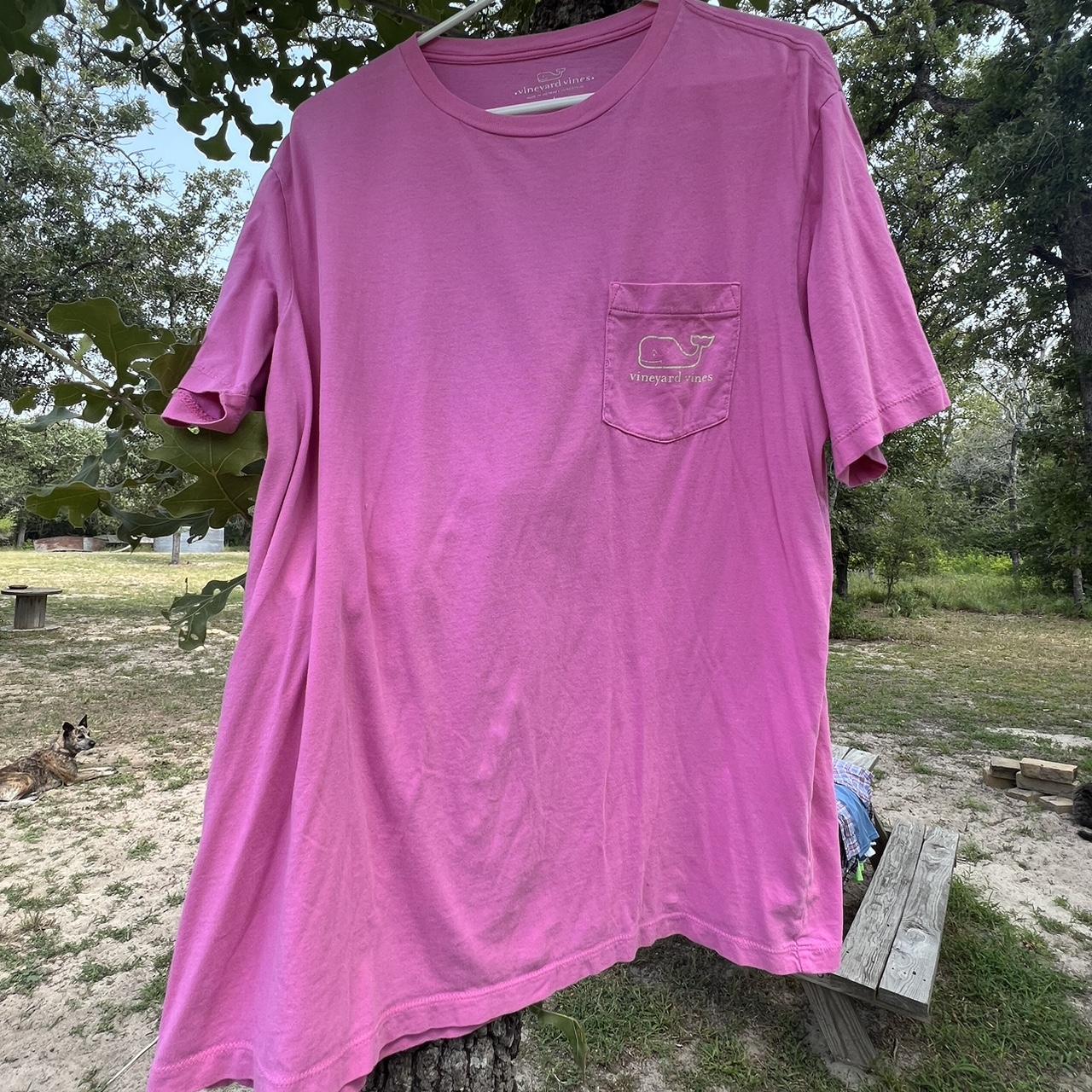 Vineyard Vines Men's Pink Tshirt Depop