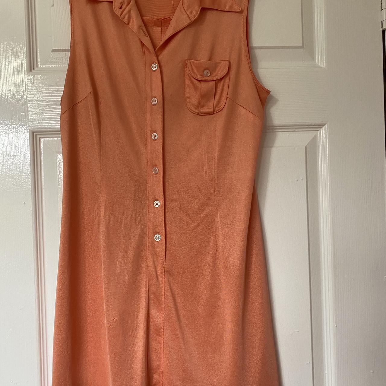 Finn Karelia peach vintage dress Vintage dress,... - Depop