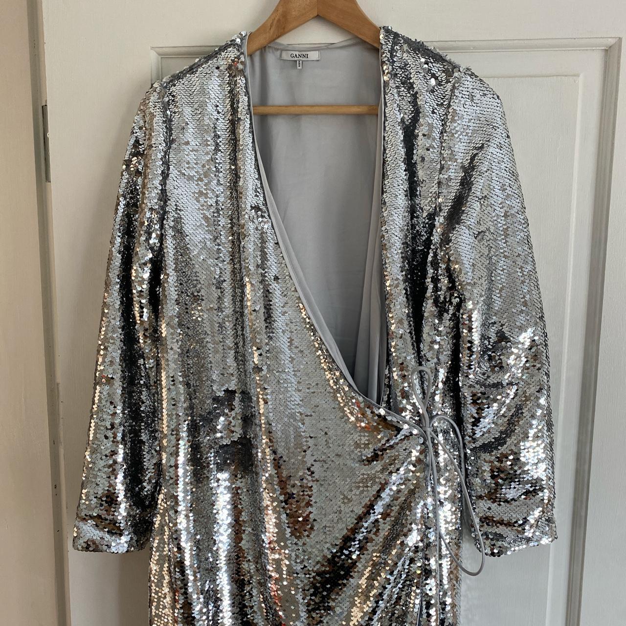 GANNI Sequin Dress Size 34 (would be fine for a Depop