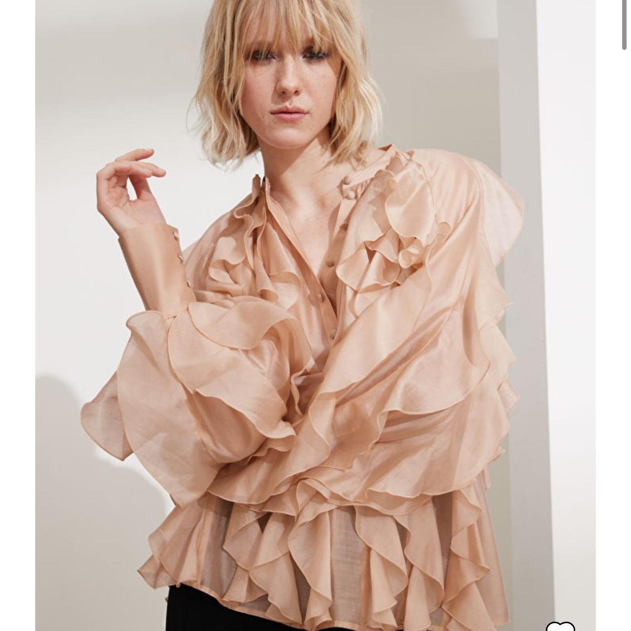 other stories pink blouse