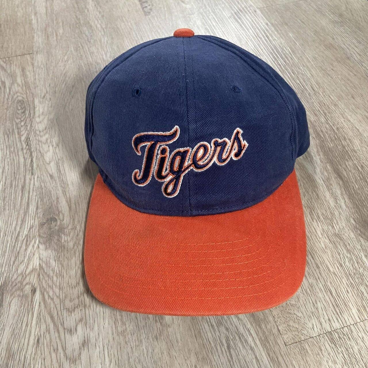 Vintage Starter Detroit Tigers Snapback Hat Script - Depop
