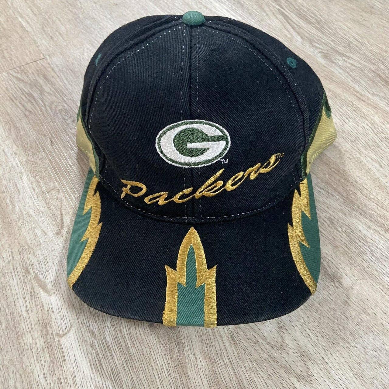 Vintage Green Bay Packers Snapback Hat Drew Pearson All Over Color