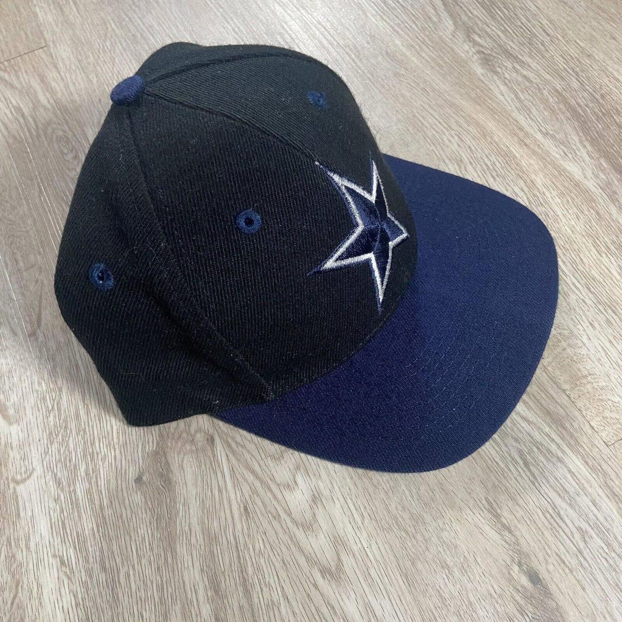 Vintage Wool Dallas Cowboys Hat By twins Enterprise and LIDS Black