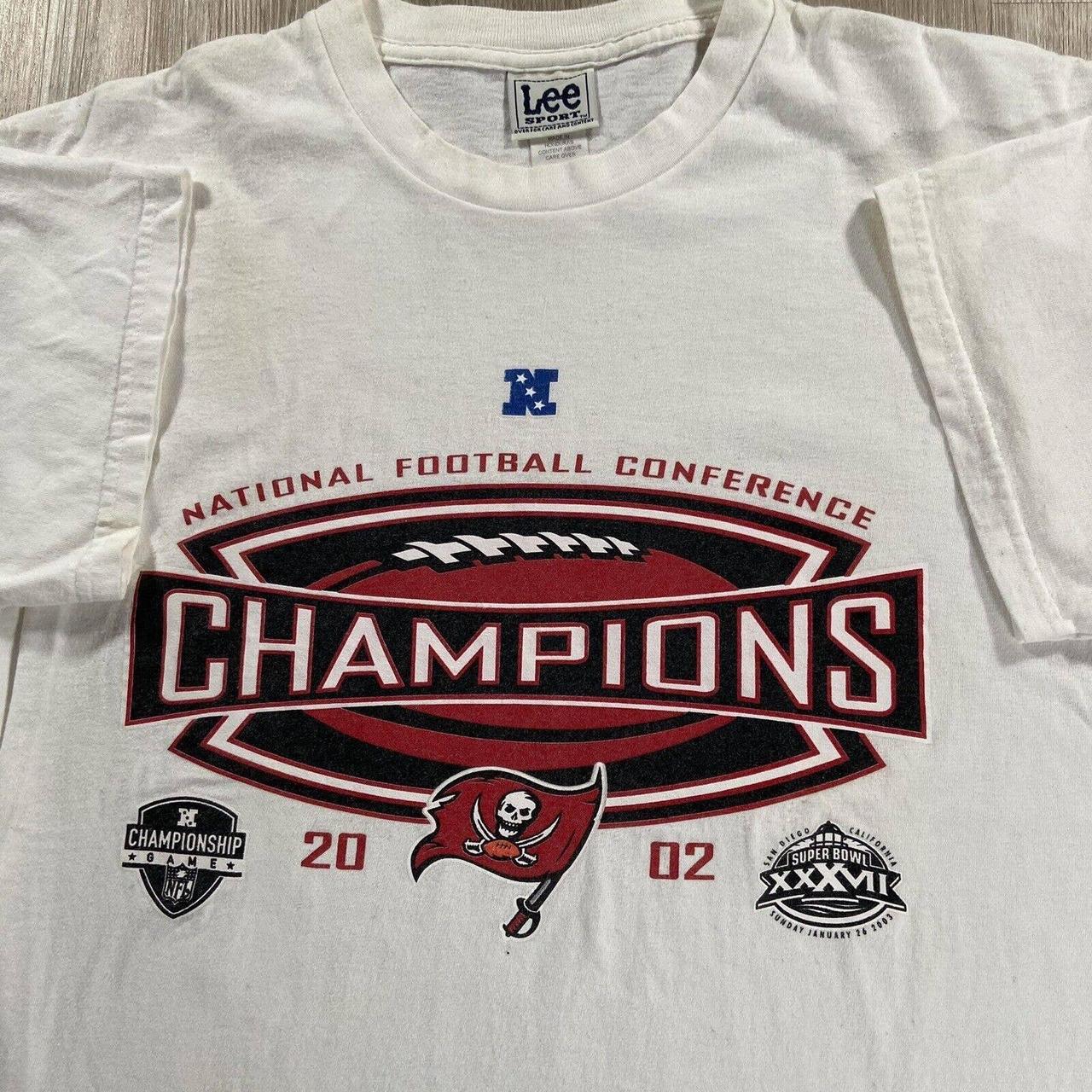 Vintage Tampa Bay Buccaneers T-Shirt Size XL Gray Lee Sport NFL 