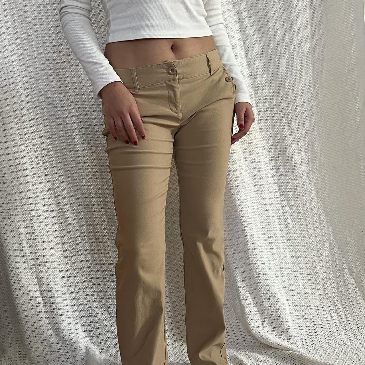 tan colored dress pants - size m - brand is Color... - Depop