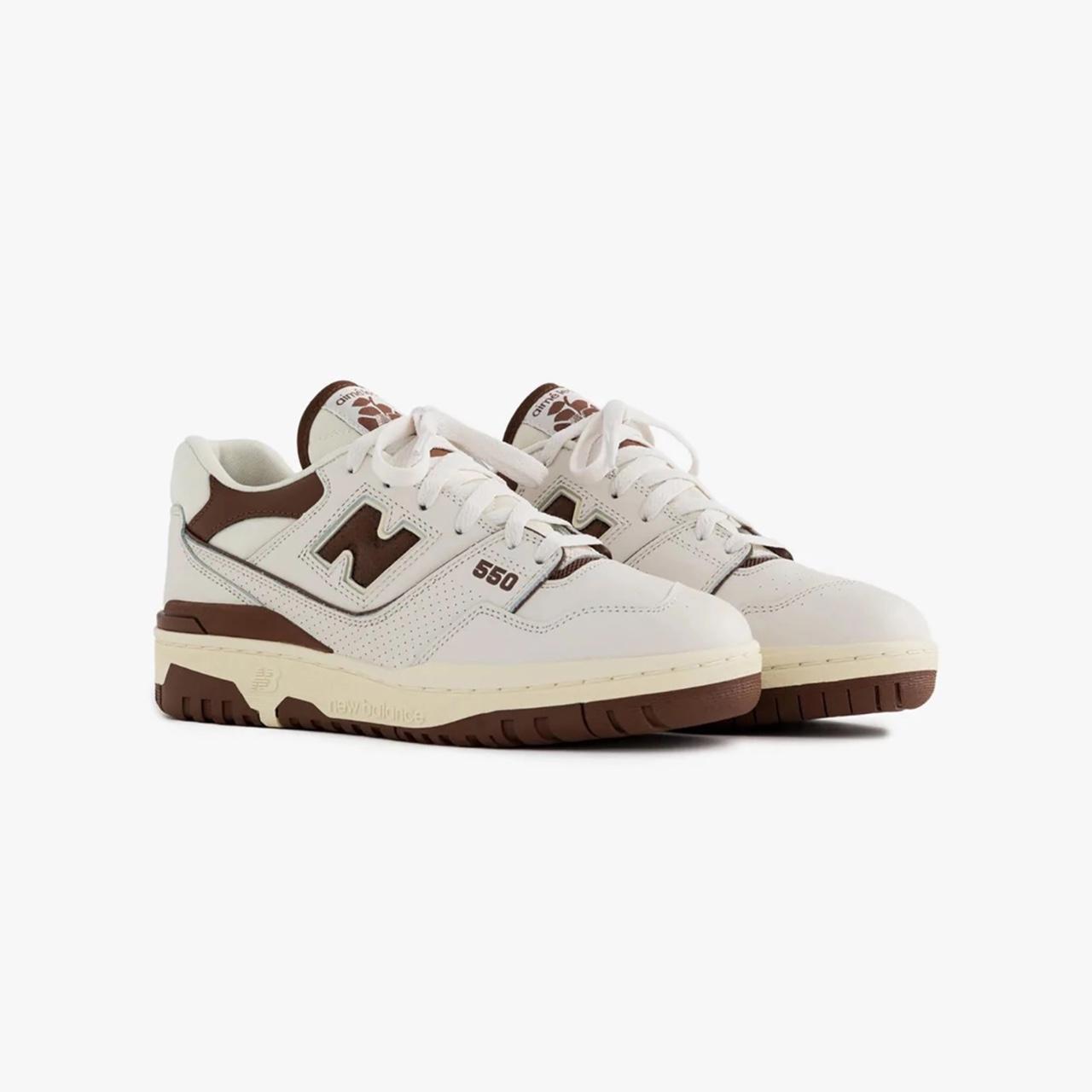New Balance Women's White and Brown Trainers
