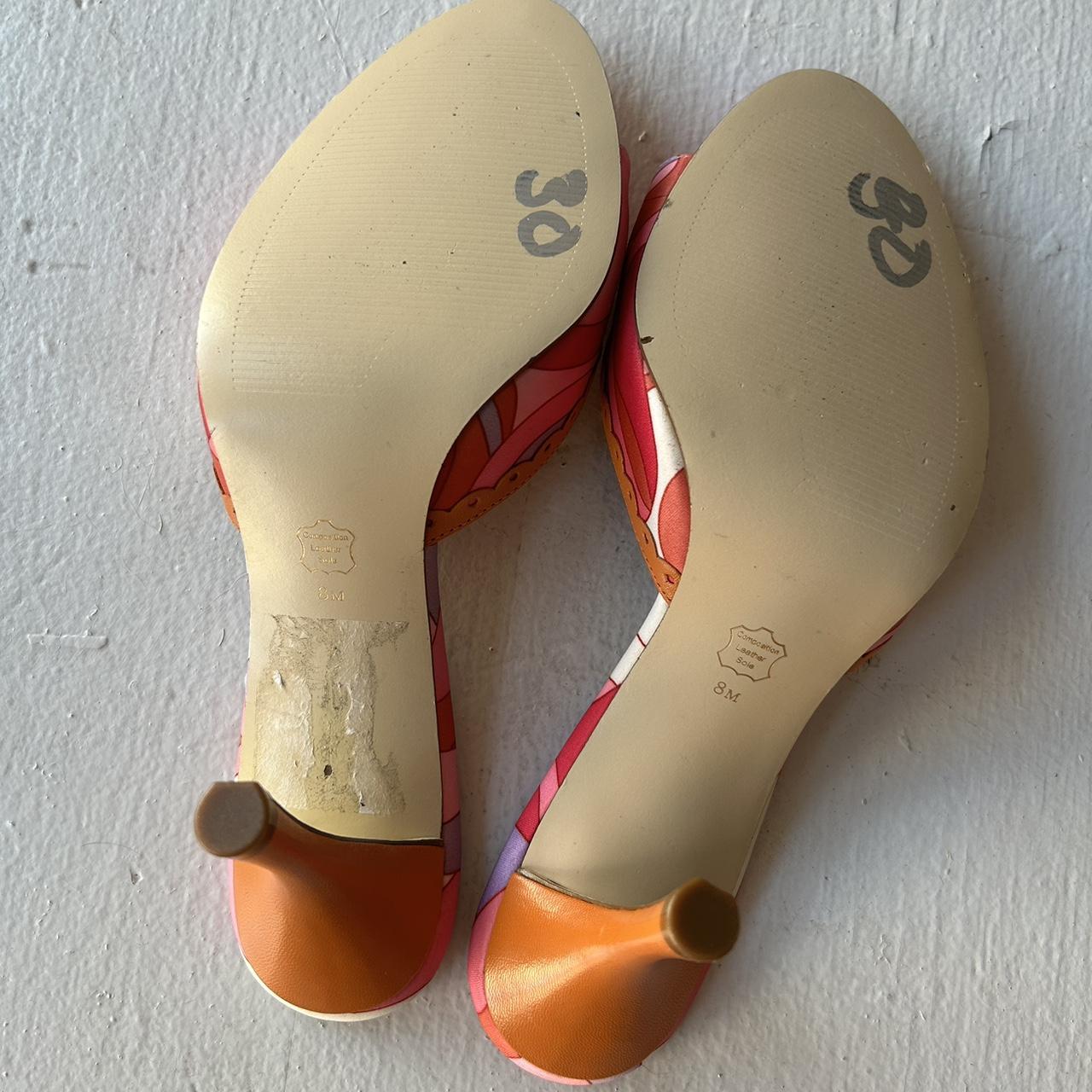 Women's Pink and Orange Sandals | Depop