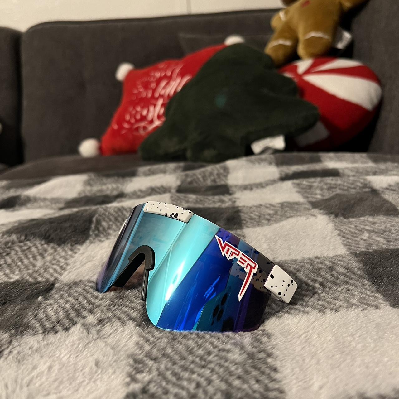 Red White and Blue pit vipers, no scratches just... Depop