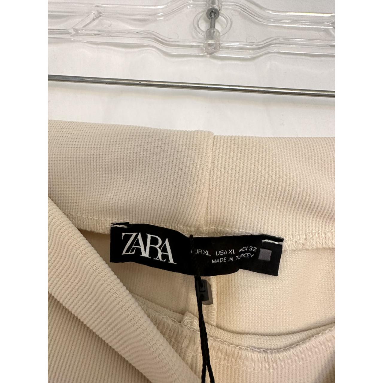 Zara FRONT SLIT RIBBED LEGGINGS