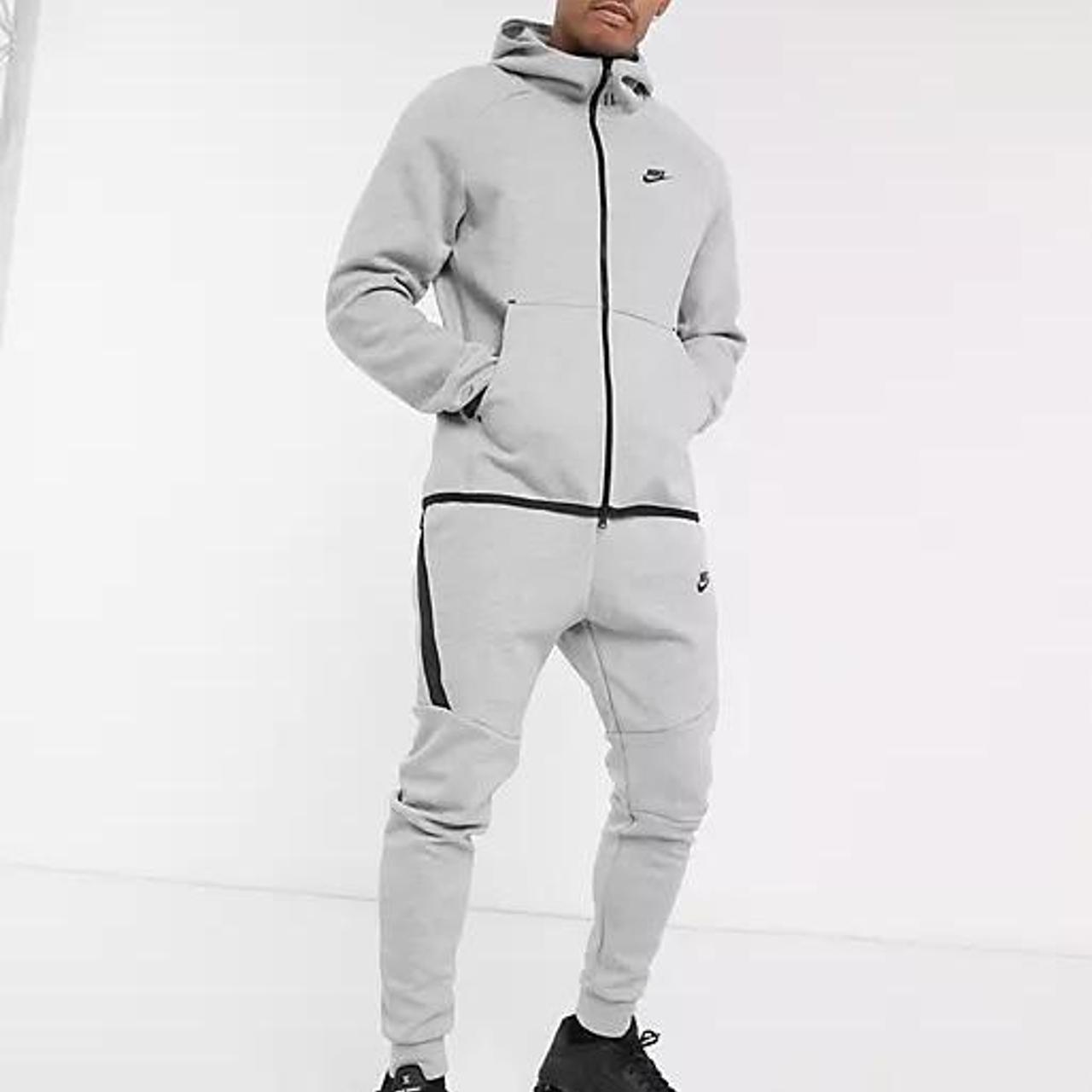 Nike Tech Fleece Grey Gray Tracksuit Sise XS Extra... - Depop