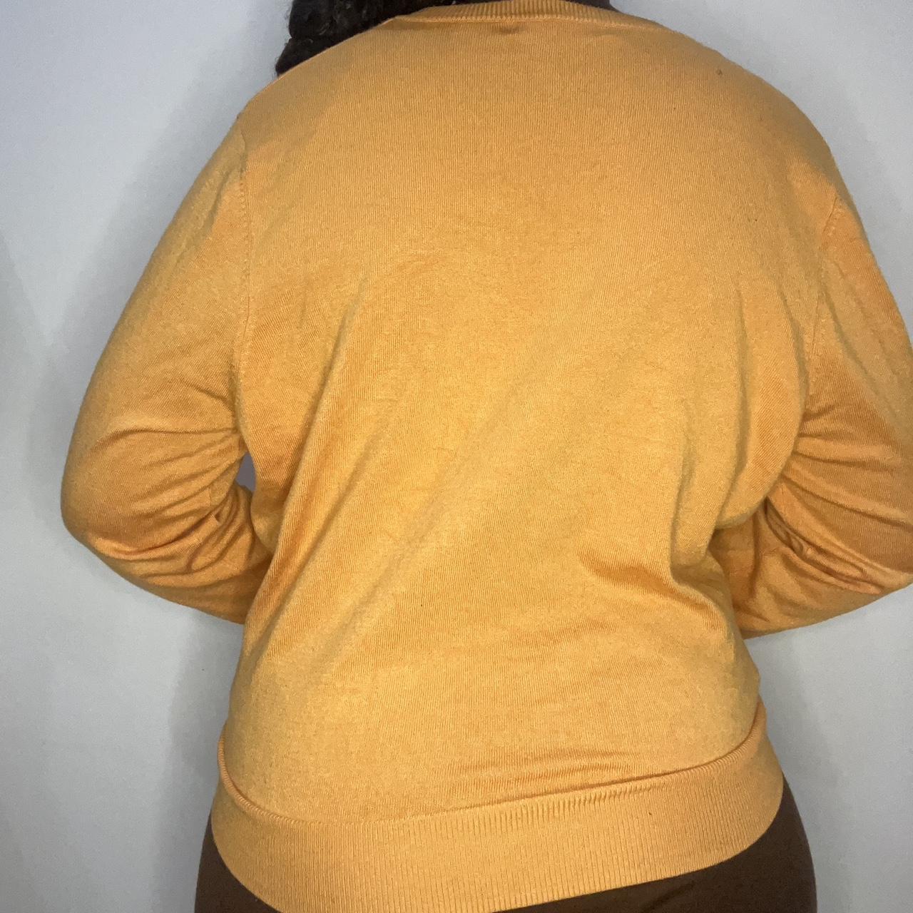 Bright orange cardigan (Tag size says 20 but it’s... - Depop
