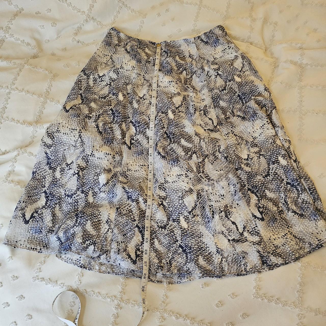 The Cutest Midi Skirt With A Super Unique Blue And Depop