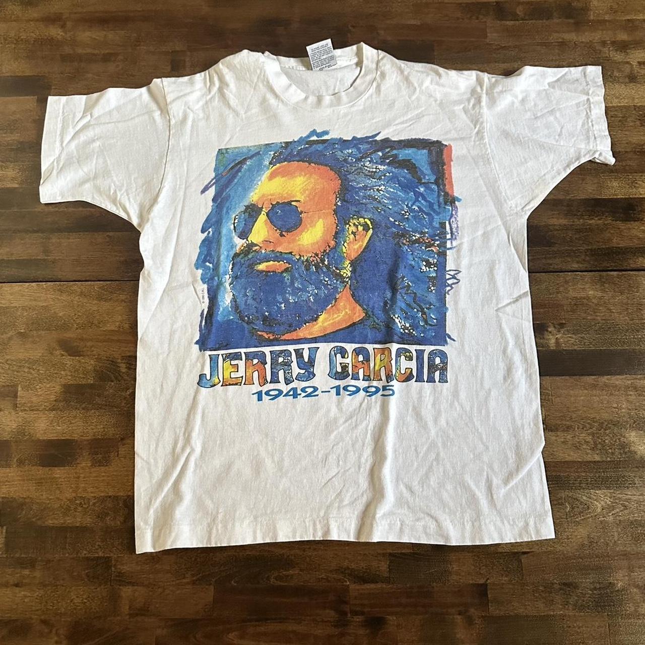 Vintage single stitch 1995 jerry garcia grateful dead tshirt outlets XL liquid blue