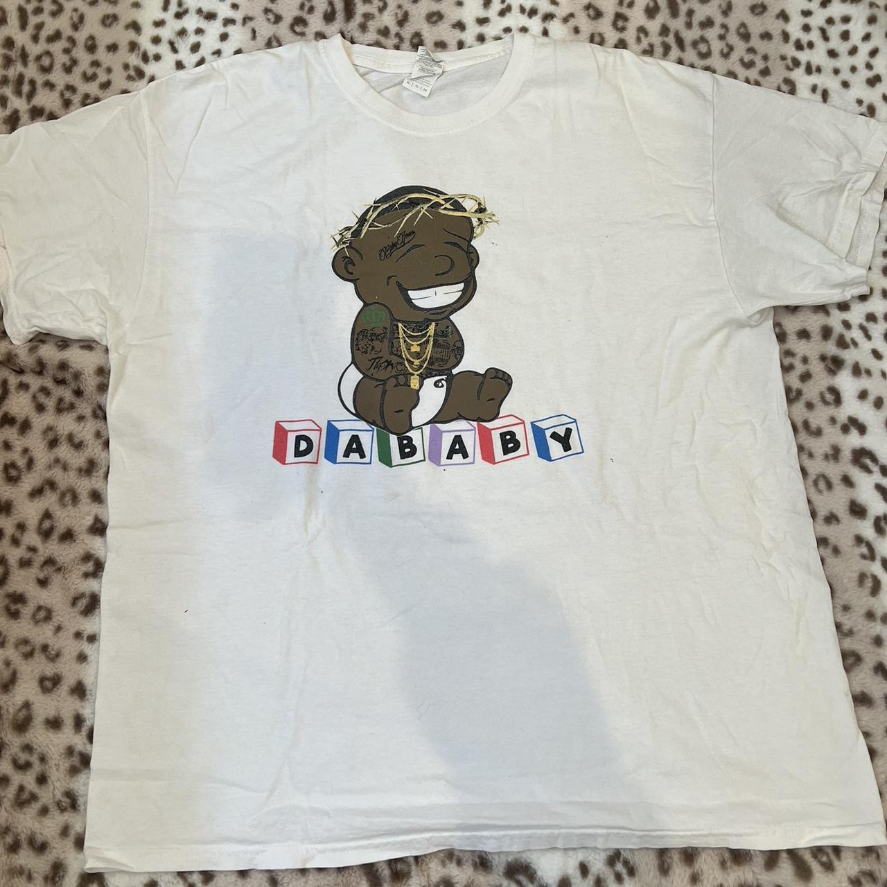 dababy graphic tee -super sick graphic -message with... - Depop