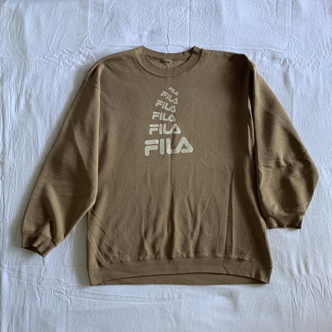 Fila sweatshirt mens brown online