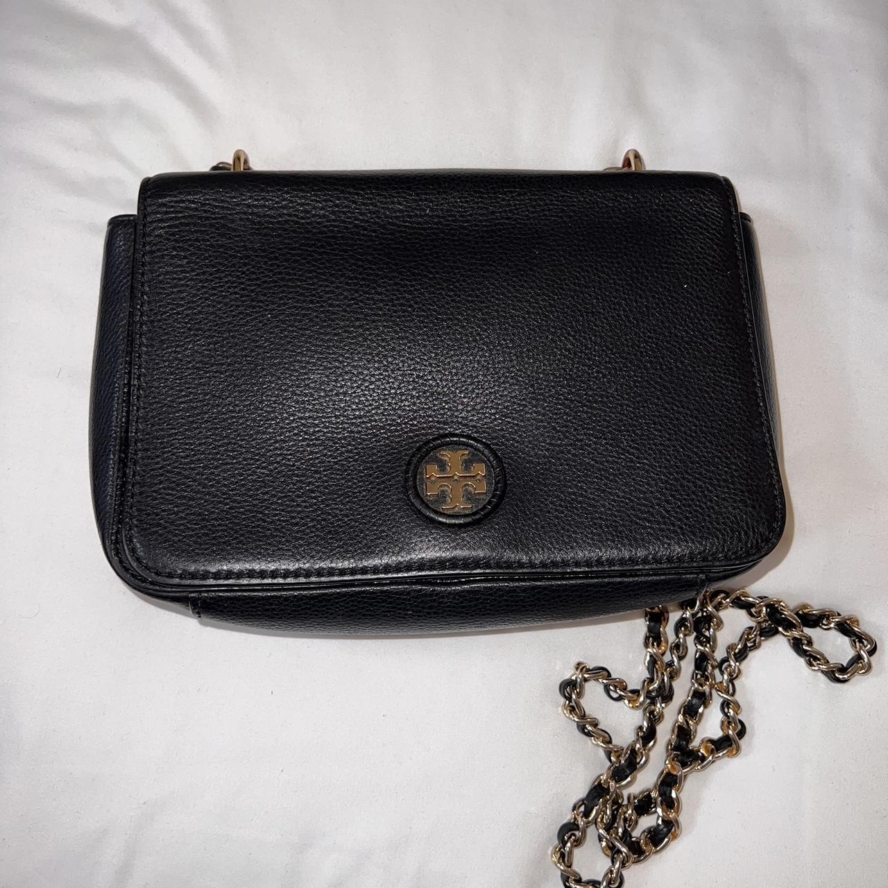 Tory Burch Kira Quilted Leather Cross Body Bag in Black | Lyst