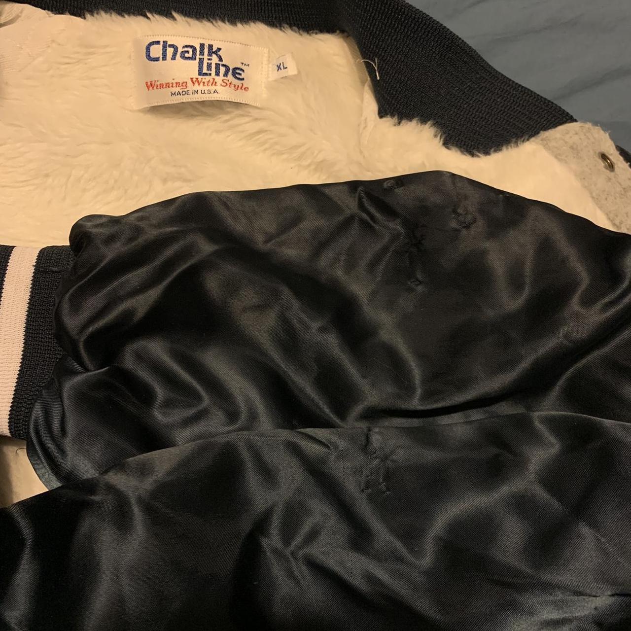 Chalk Line Men's Varsity Jacket - Grey/Navy - L –… - image 4