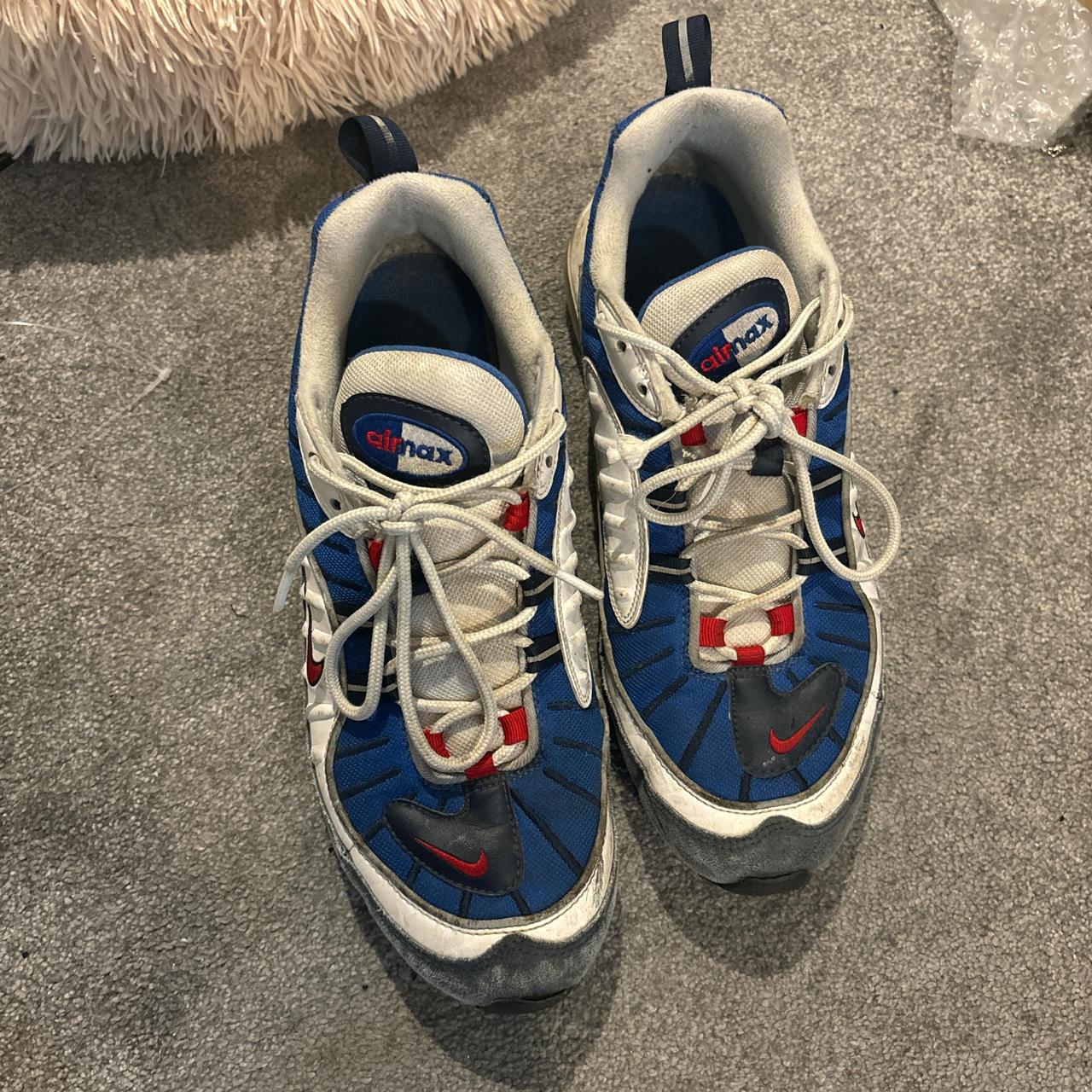 Nike Air Max 98 blue and white rare trainers Depop