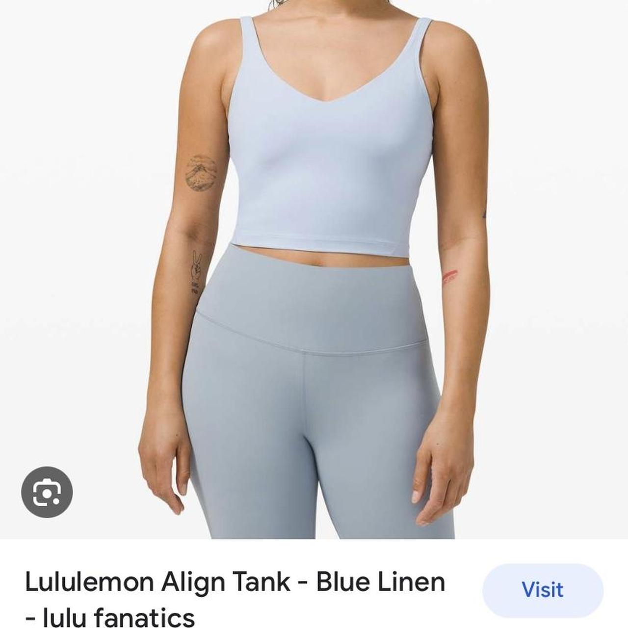 Lululemon Align Tank Top - Blue Linen - lulu fanatics