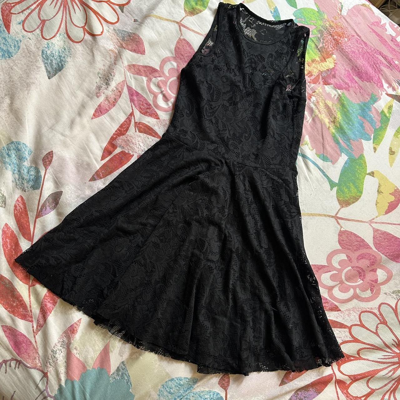 Blackmilk Black Lace Skater Dress. Worn a handful of... - Depop