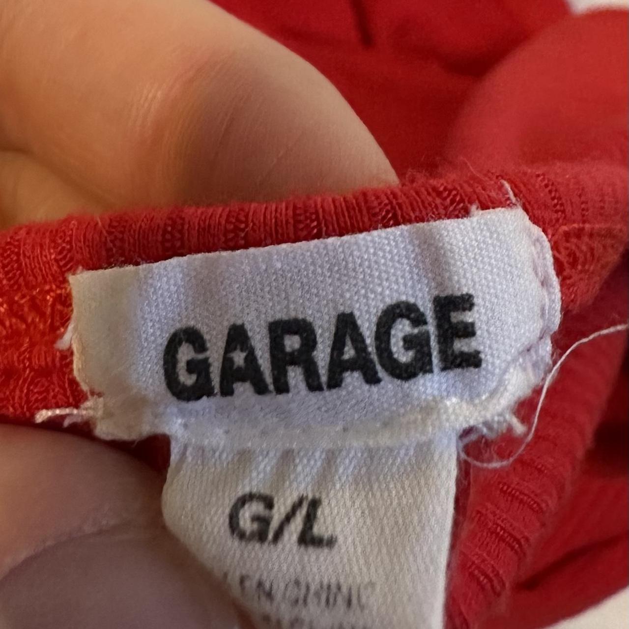 Garage long sleeve red crop top Size... Depop