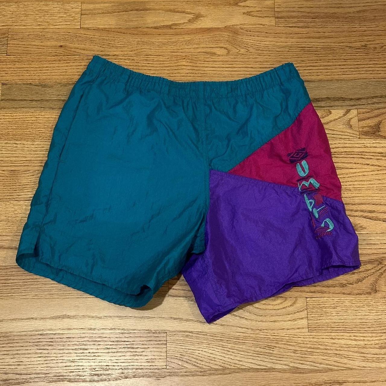 80s Vintage Umbro Shorts Colorful late 80s or