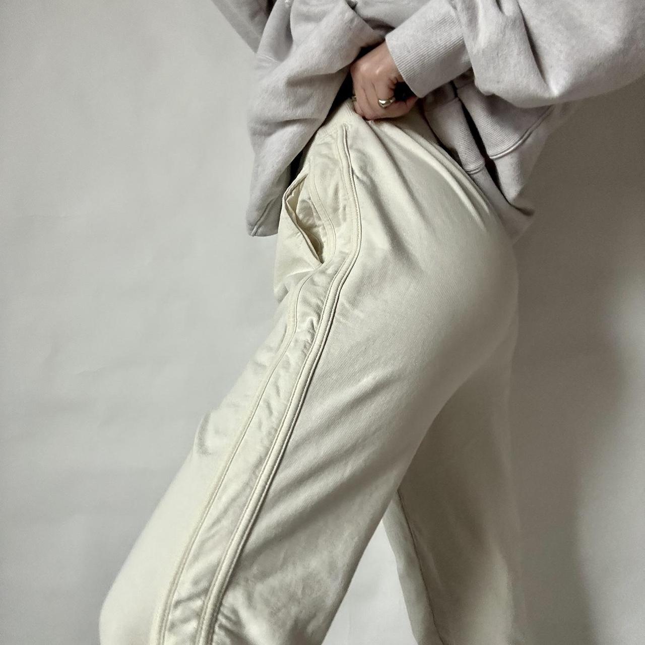 Aerie Women's Cream and White Joggers-tracksuits